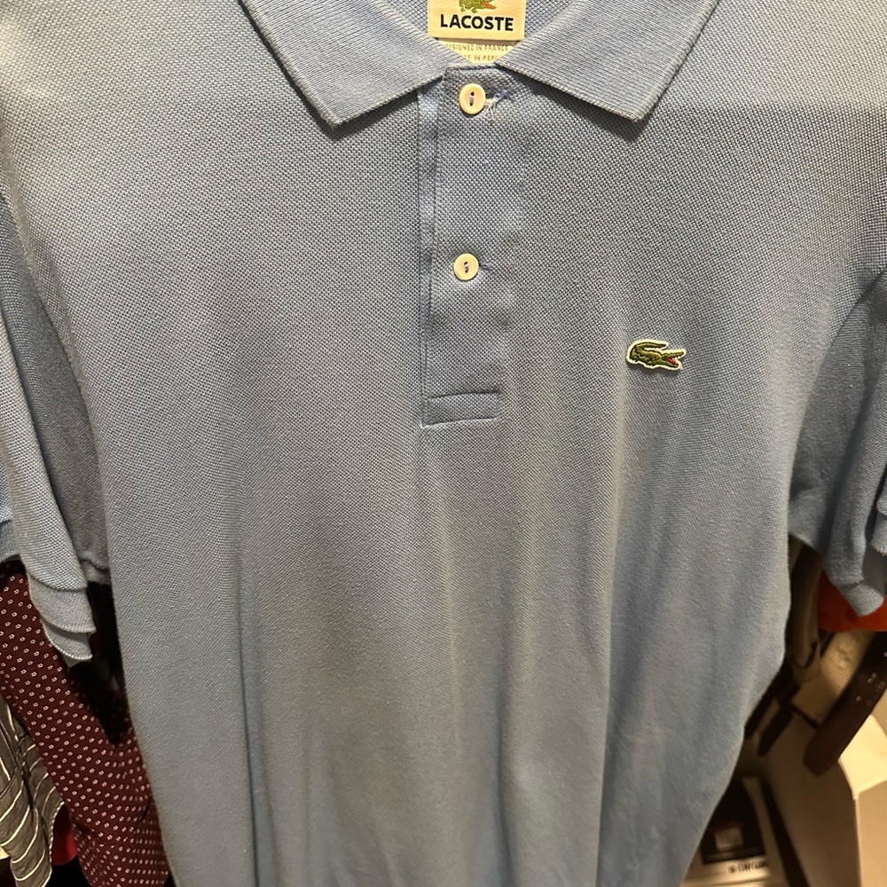 Lacoste Blue Polo Shirt Classic Design